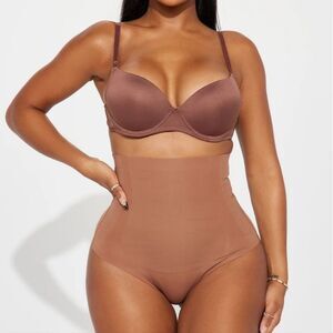 NWT Fashion Nova Chocolate High Waisted Thong